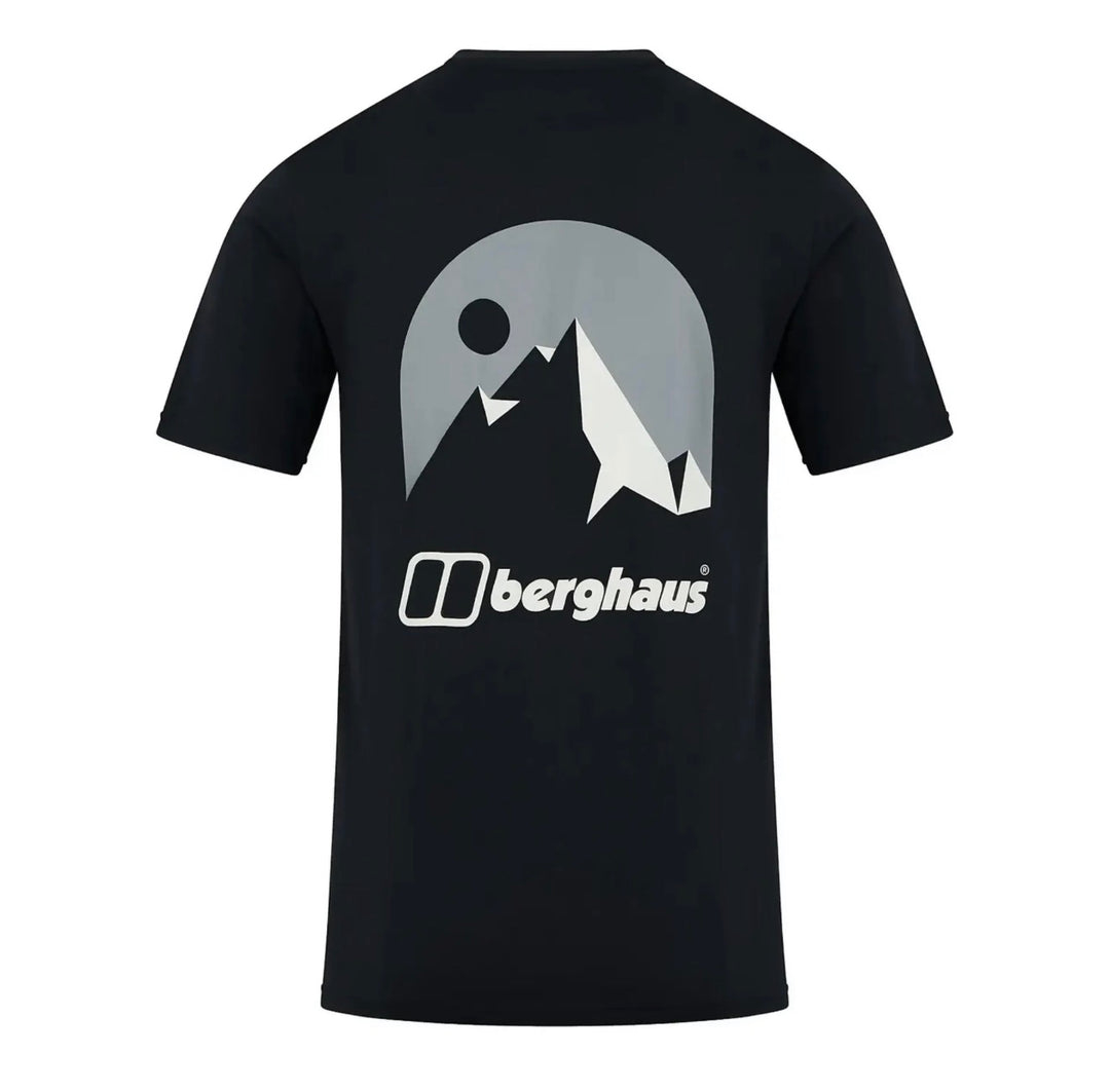 Berghaus Mont Blanc Mountains t-shirt in black