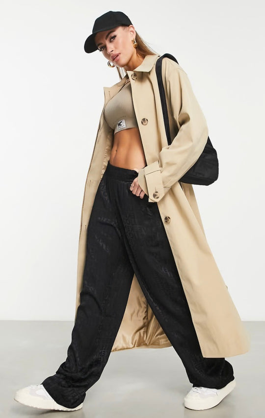 ASOS Weekend Collective Curve printed trench coat