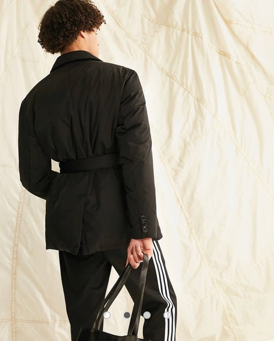 ASOS DESIGN wadded blazer in black