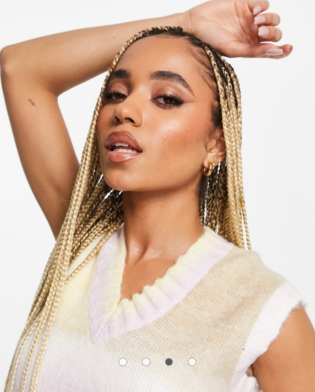 Missguided sweater vest in ombre print