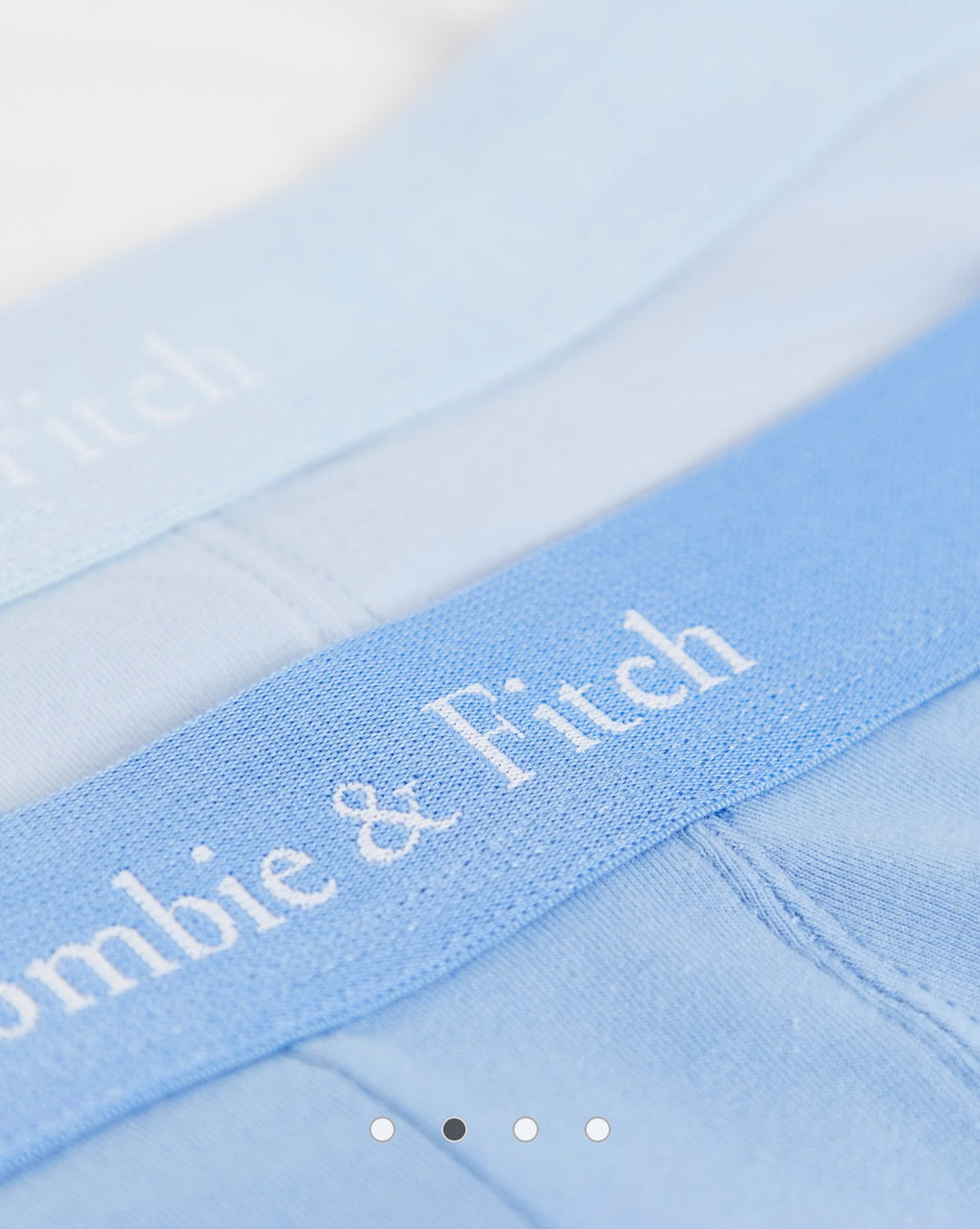 Abercrombie & Fitch 5 pack trunks logo waistband in white/blues