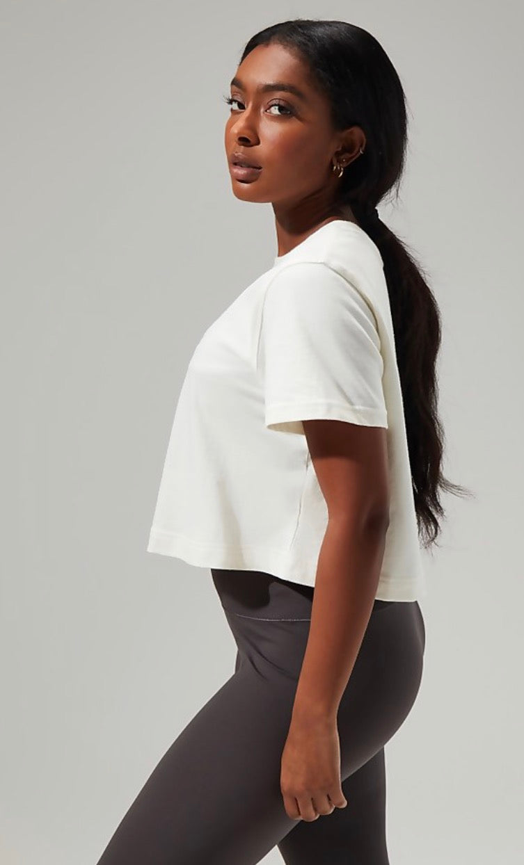 Berghaus Women's Urban Crop Short Sleeve Tee - Natural