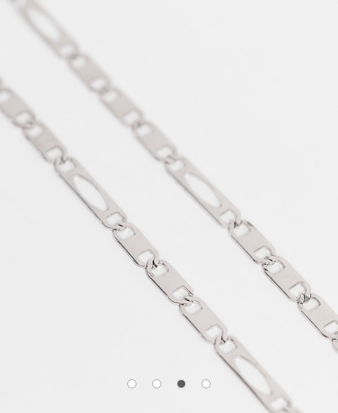 Icon Brand stainless steel mariner figaro necklace in silver