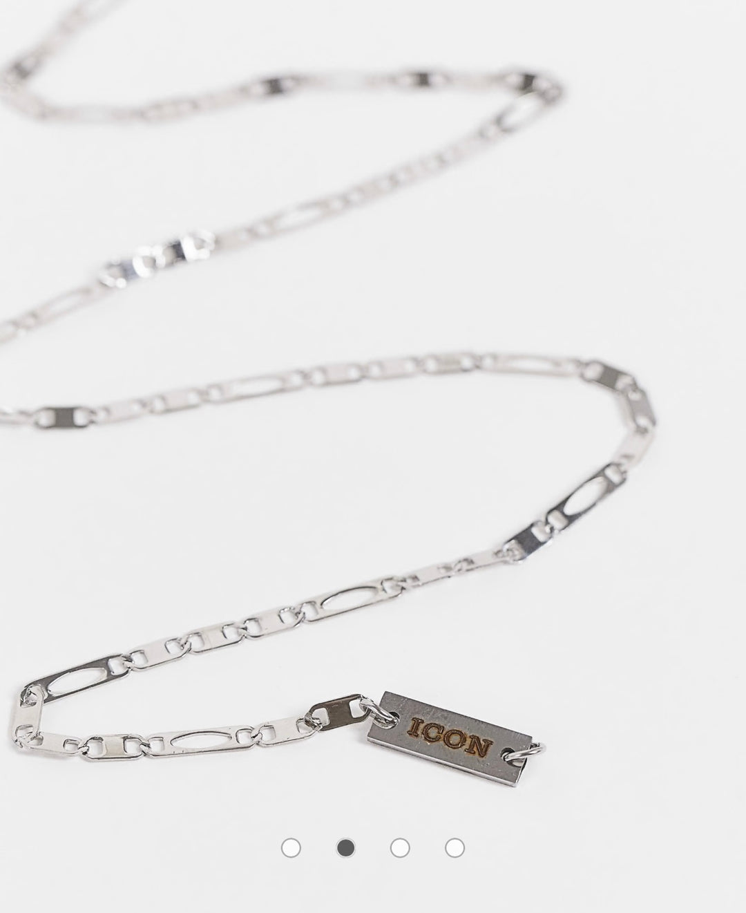 Icon Brand stainless steel mariner figaro necklace in silver
