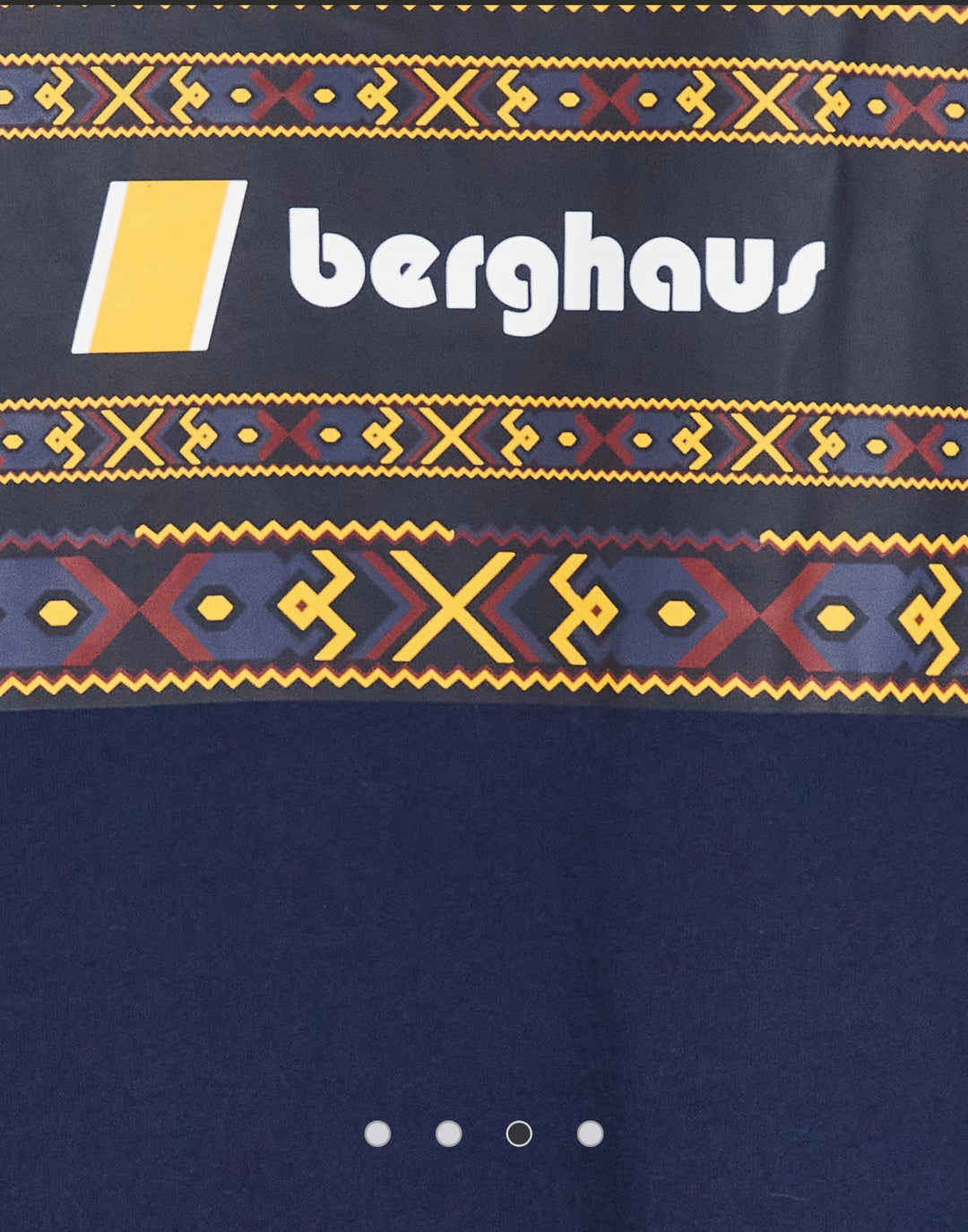 Berghaus aztec block t-shirt in dark blue