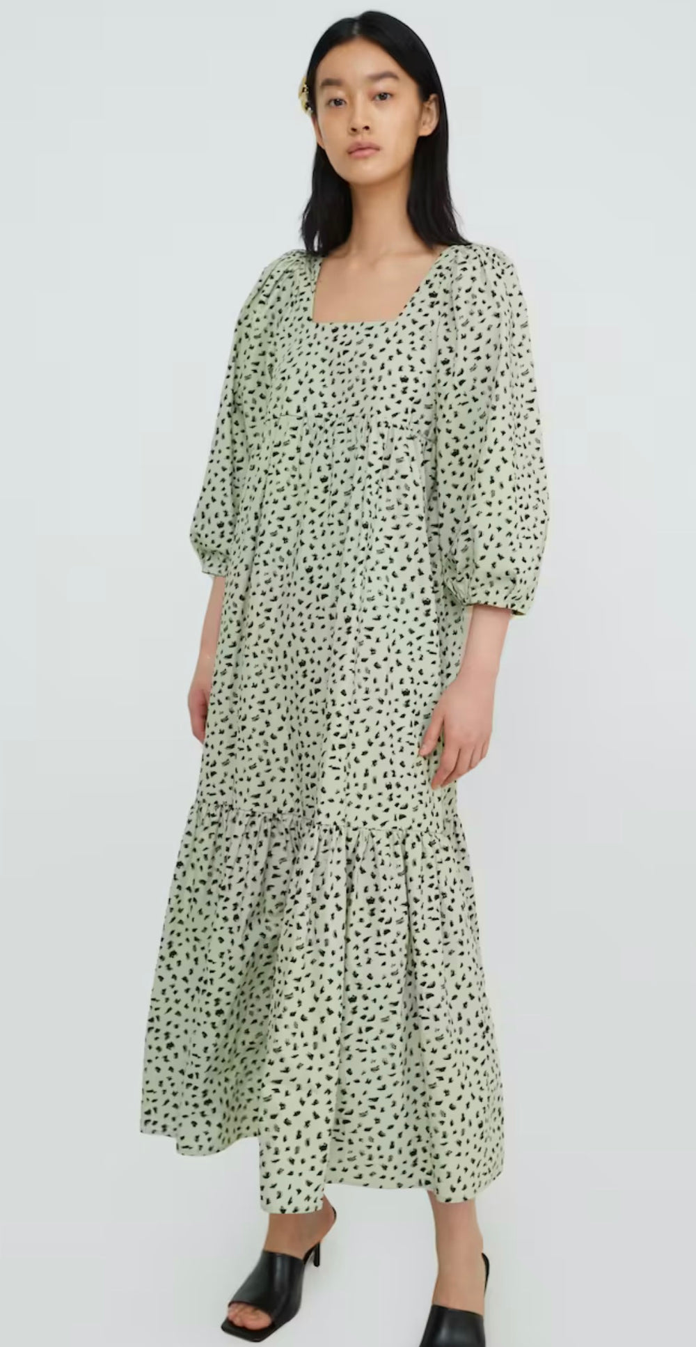 Edited Chaya Dress Brushstroke Leo Print