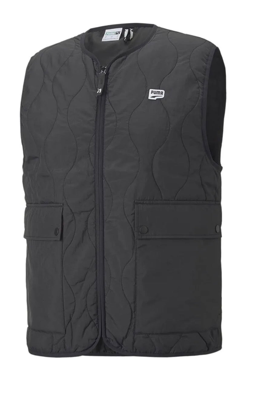 Puma Downtown collarless vest in black