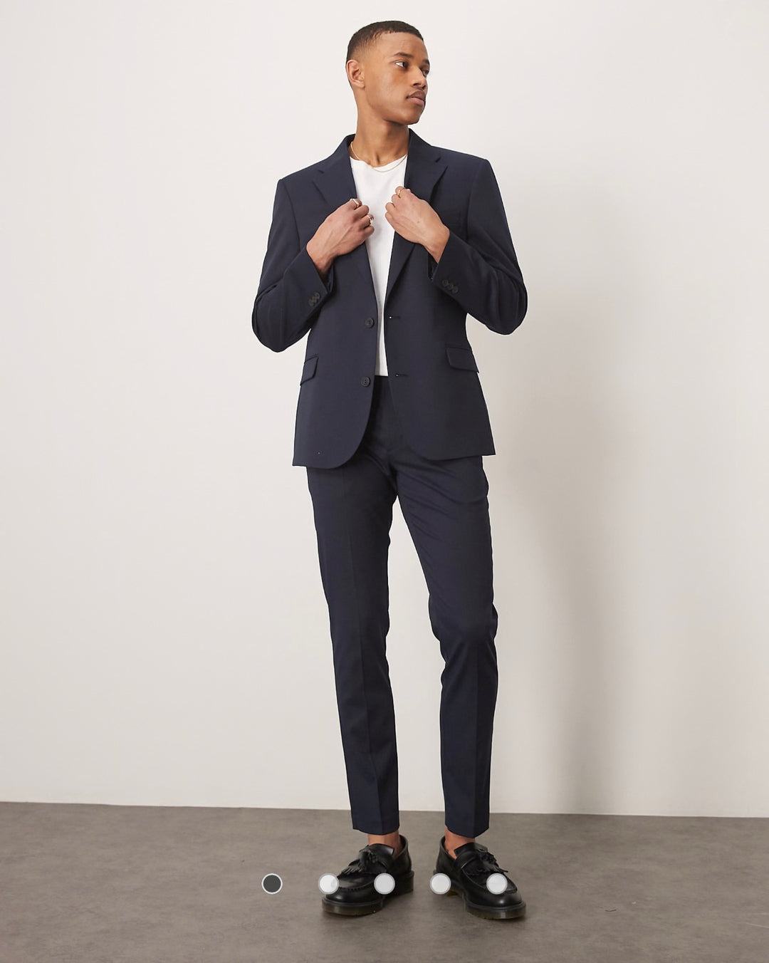 ASOS DESIGN skinny suit trousers navy