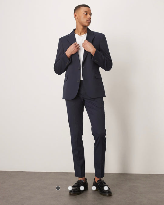 ASOS DESIGN skinny suit trousers navy