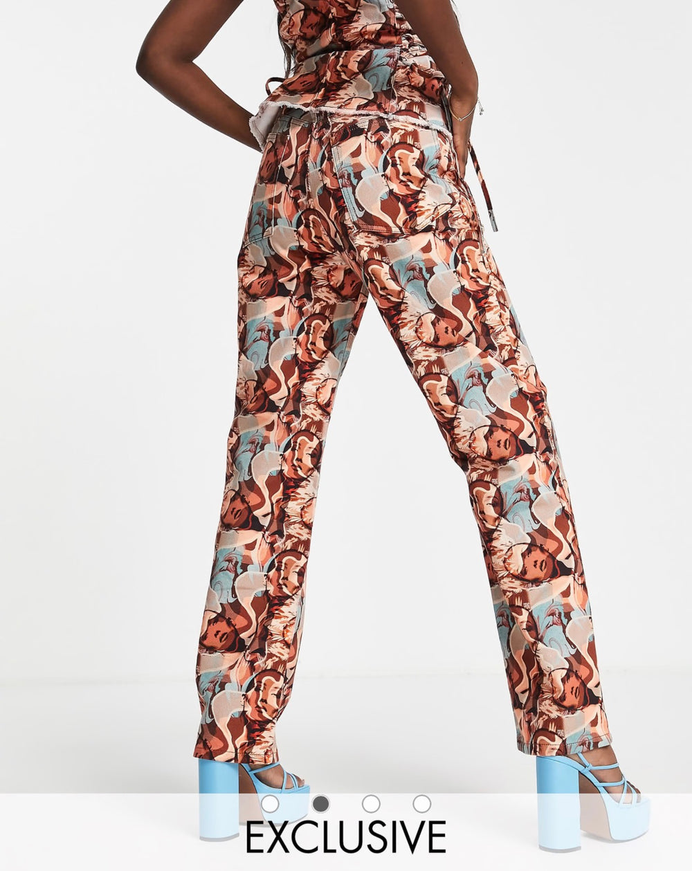 ASYOU dad jean co-ord model print