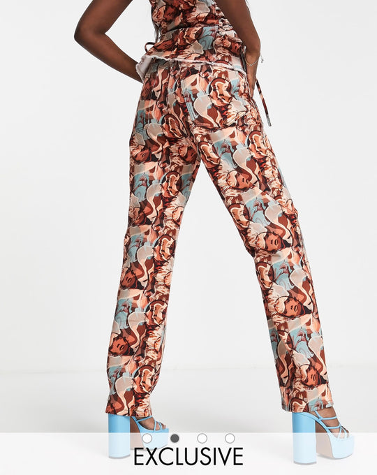 ASYOU dad jean co-ord model print