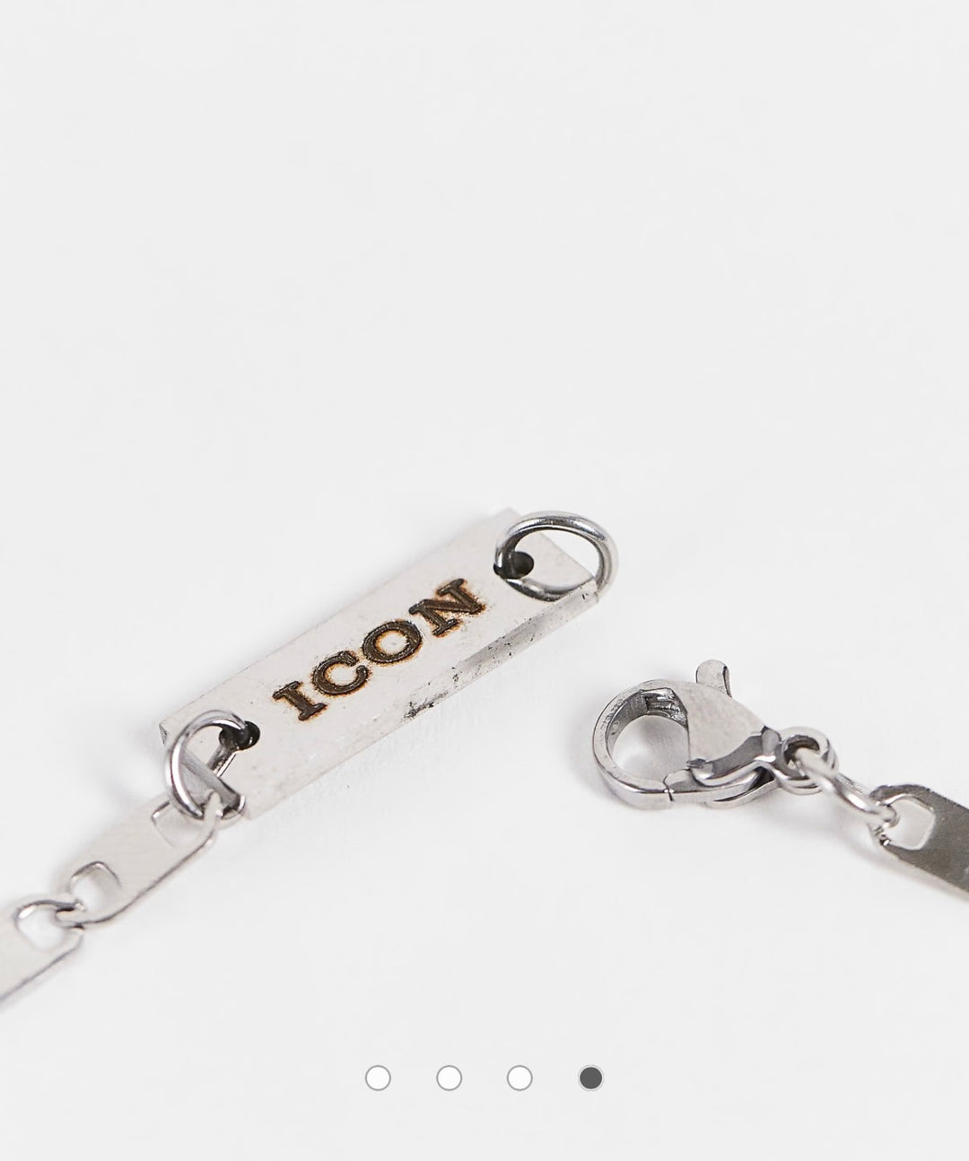 Icon Brand stainless steel mariner figaro necklace in silver