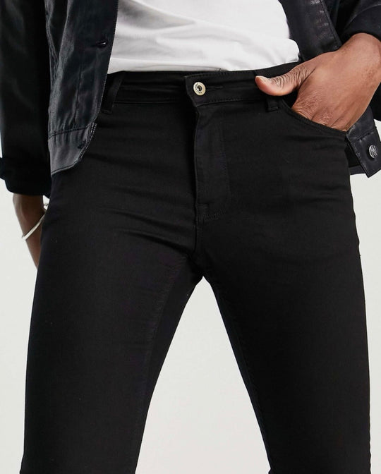 COLLUSION x001 super skinny jeans in black