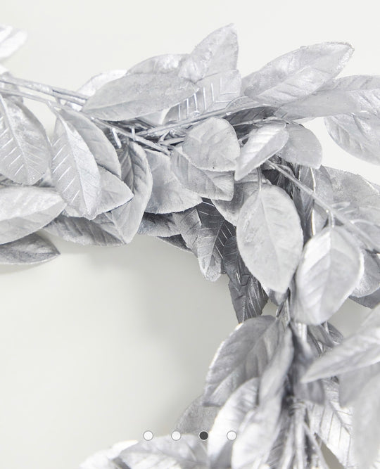 Ginger Ray foliage garland in silver