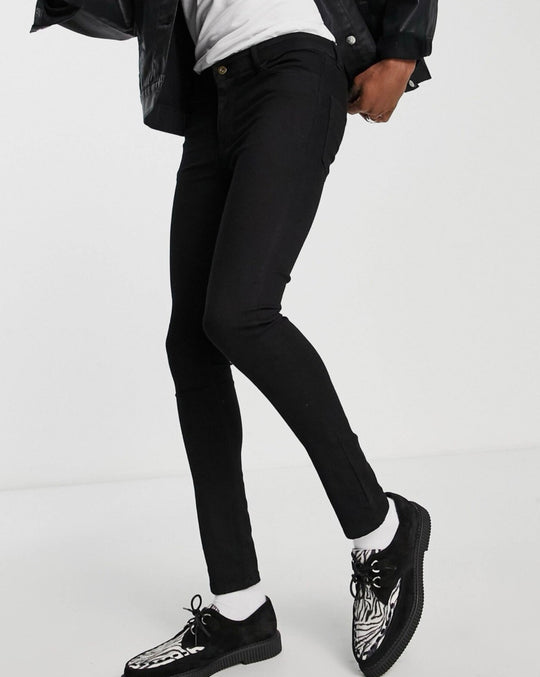COLLUSION x001 super skinny jeans in black