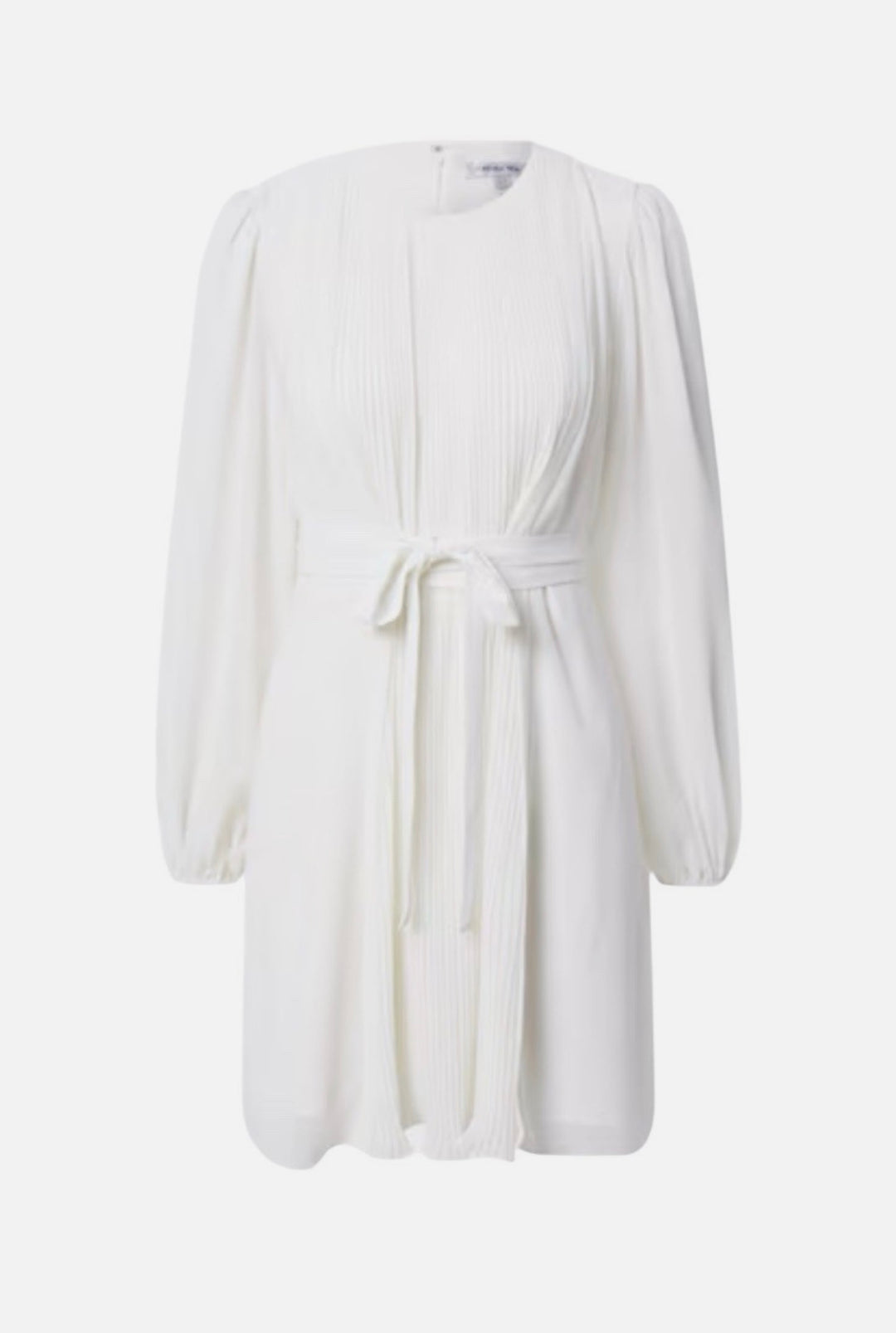 Forever New Curve Ainsley Pleated Skater Dress in Porcelain