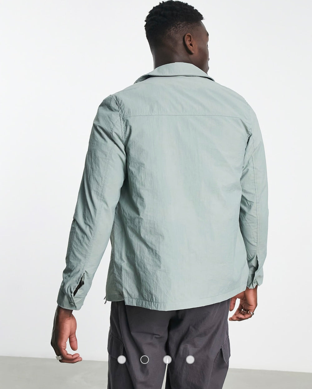 Bolongaro Trevor zip through jacket in khaki