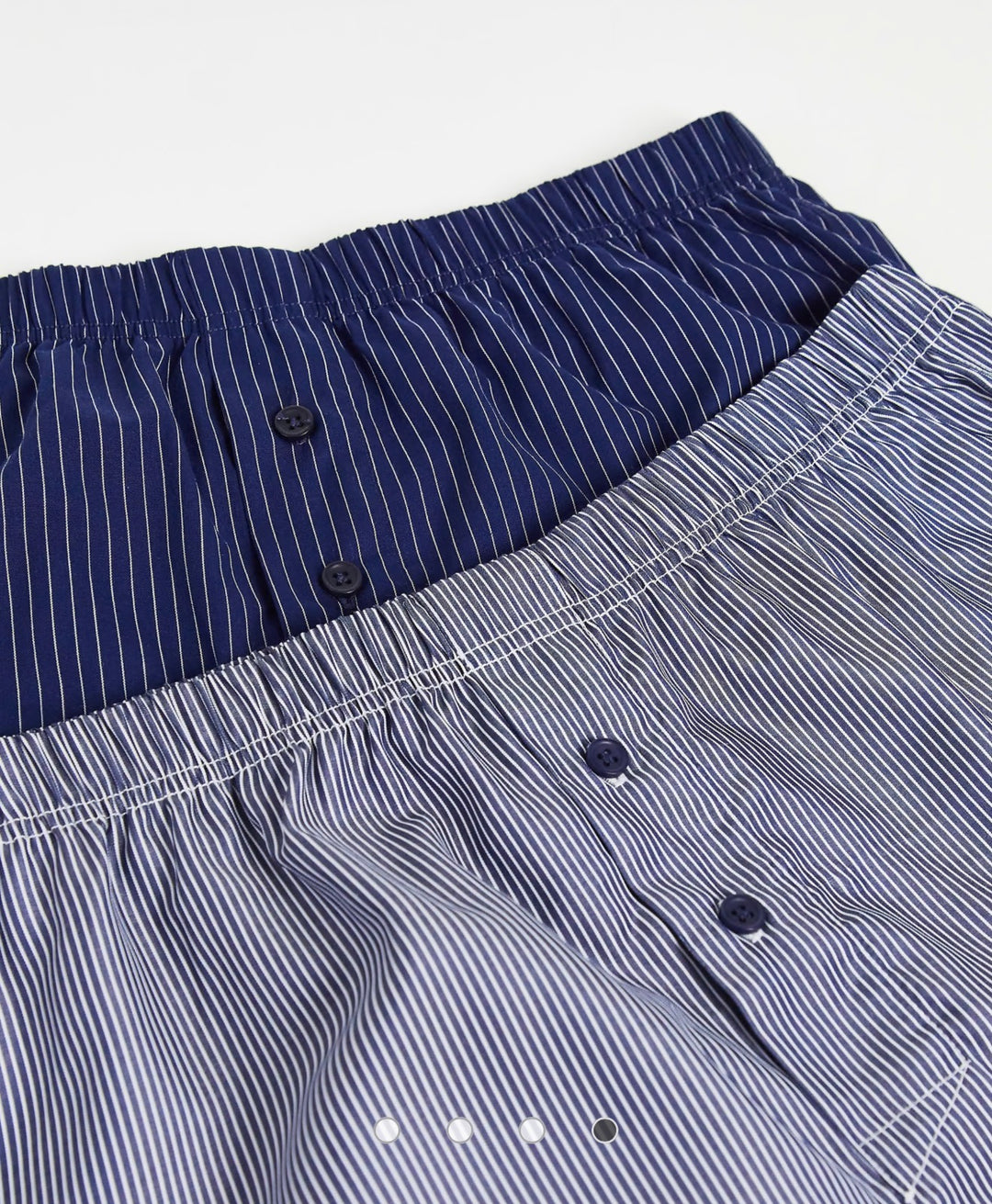 ASOS DESIGN woven 2 pack boxers with pinstripe