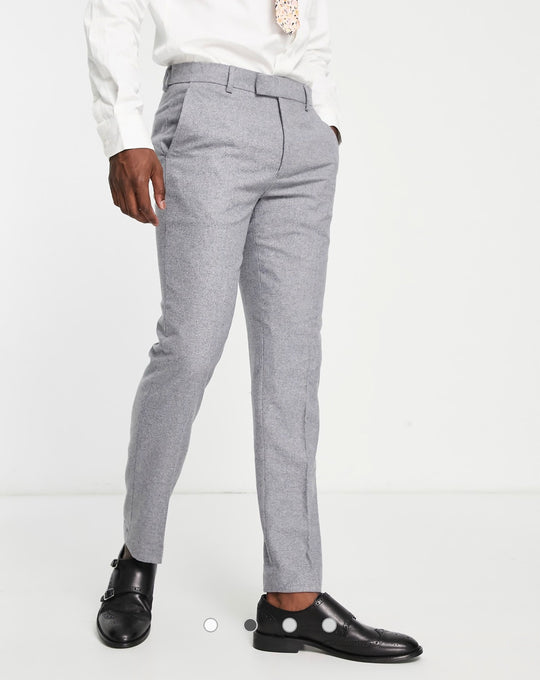 Harry Brown tweed suit trousers in grey