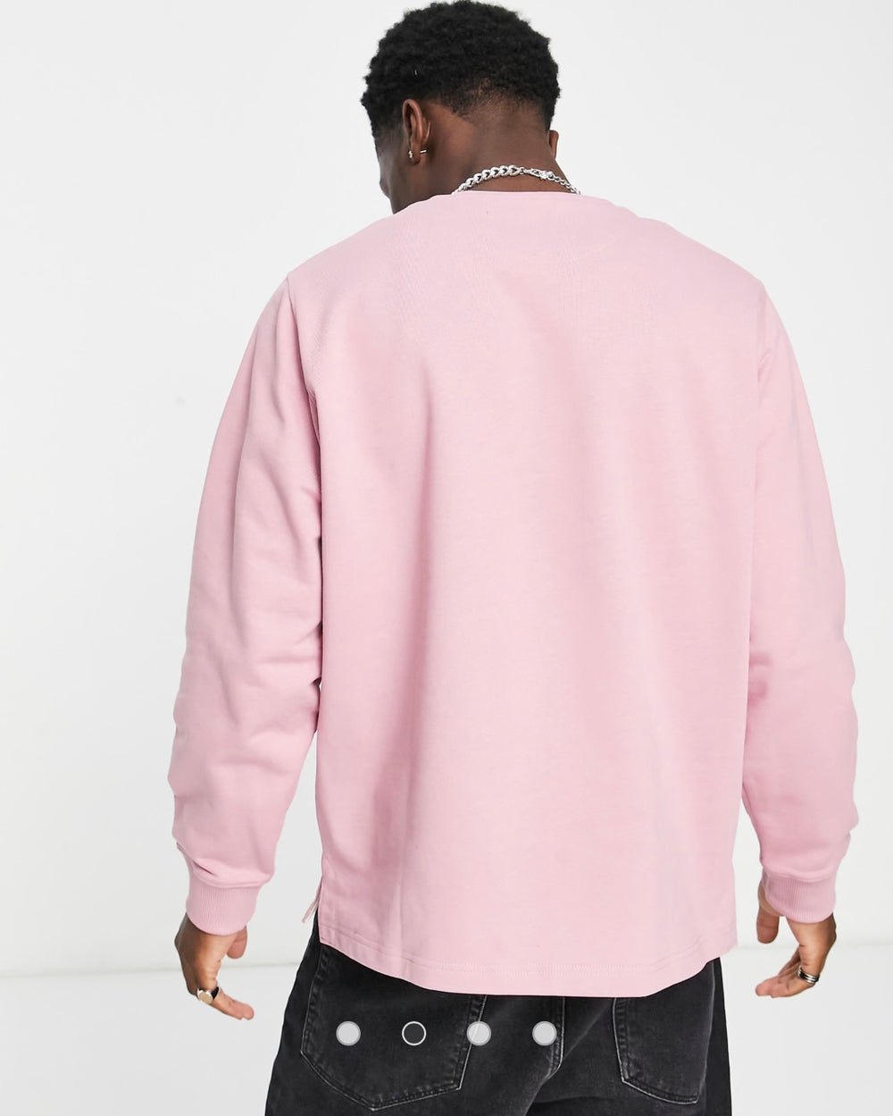Lyle & Scott Archive oversized sweatshirt in pink