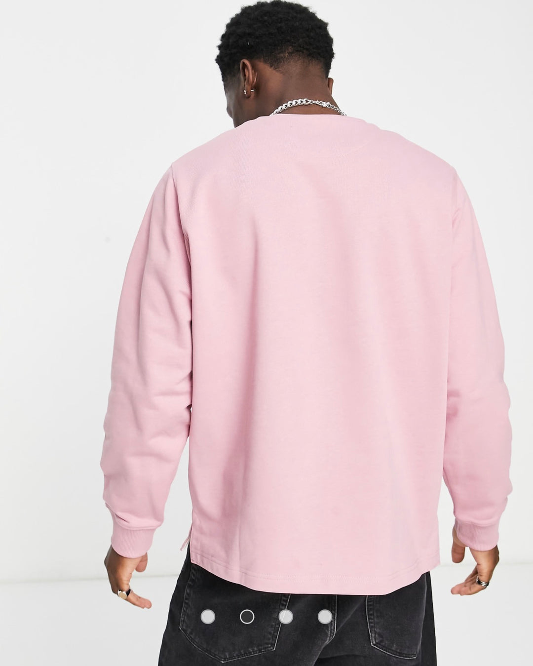 Lyle & Scott Archive oversized sweatshirt in pink