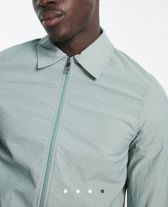 Bolongaro Trevor zip through jacket in khaki