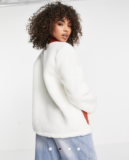 Vans Emma sherpa jacket in cream