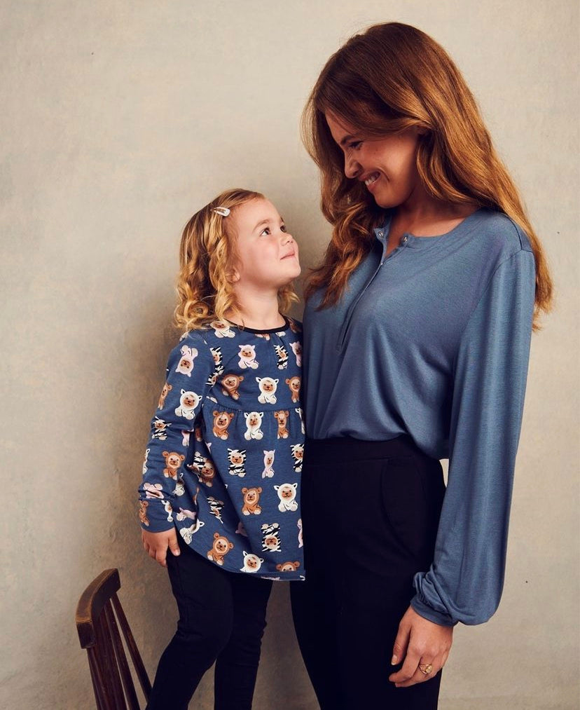 Puffy sleeve Blouse Sea - 212608 D10