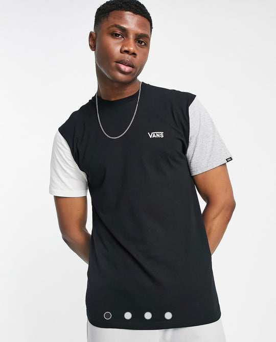 Vans Opposite short sleeve t-shirt in black/white