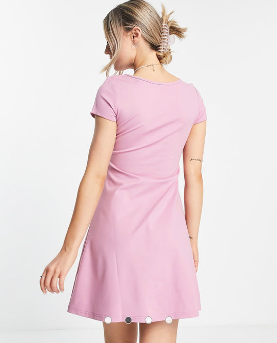 Urban Revivo jersey mini dress in pink