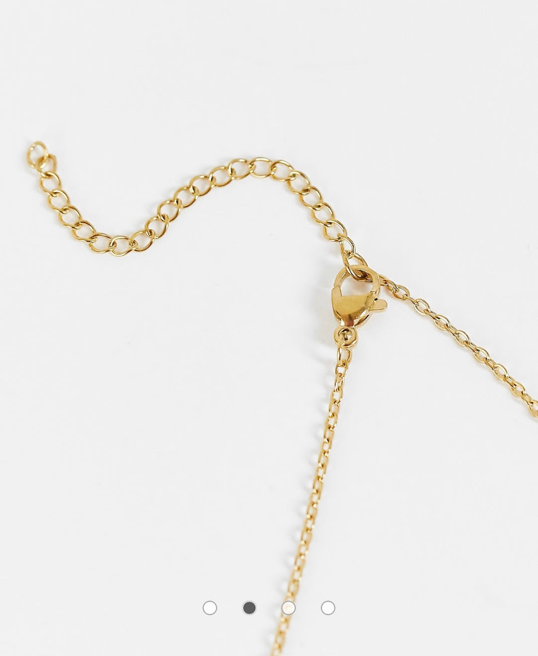 DesignB London Capricorn star sign stainless steel necklace in gold