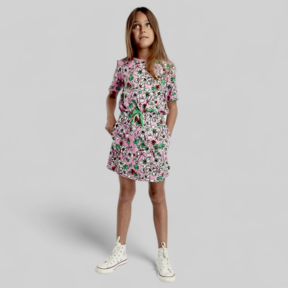 Flowers t-shirt dress - 221203 / M 15