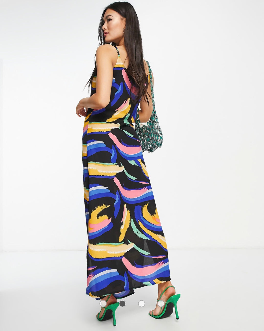 AX Paris cowl neck maxi dress in geo print