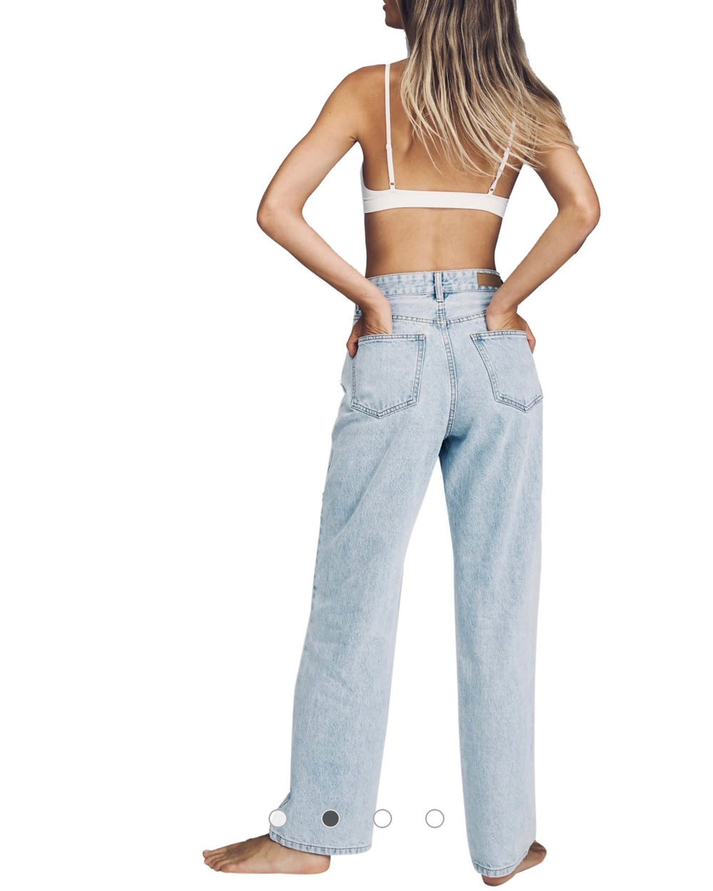 Cotton On baggy straight jean in ecru