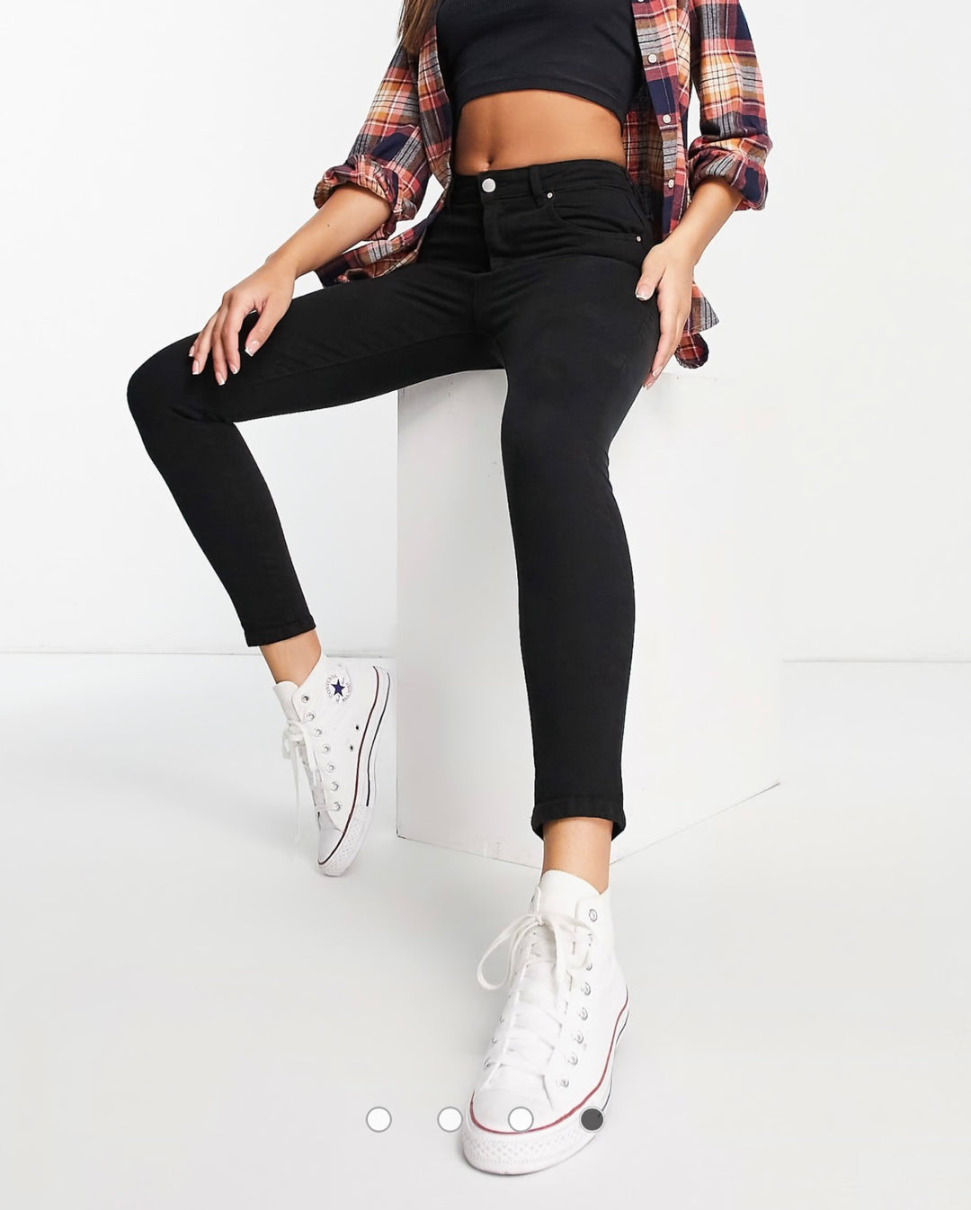 Cotton:On high rise skinny jean in black