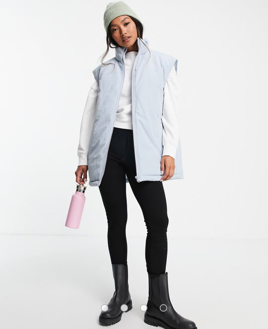 ASOS DESIGN fisherman rib beanie hat in recycled in sage