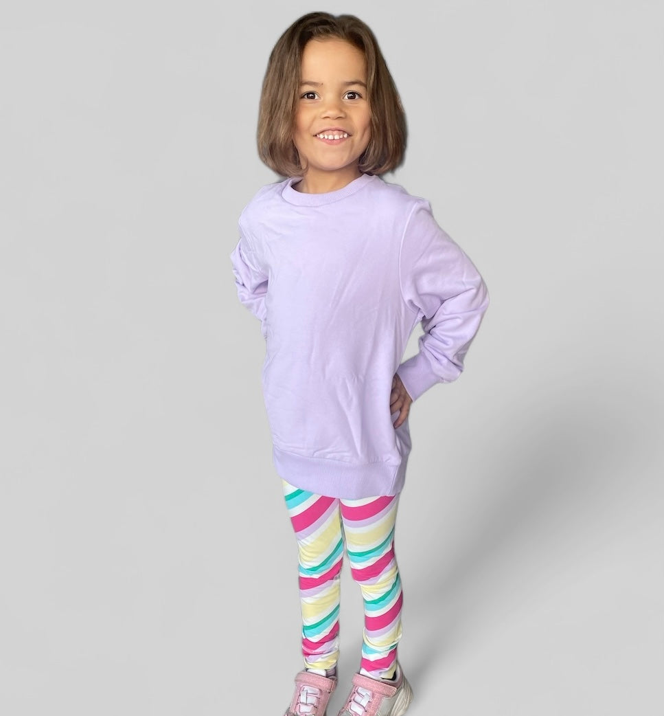 Candy stripe leggings 211302 - Y