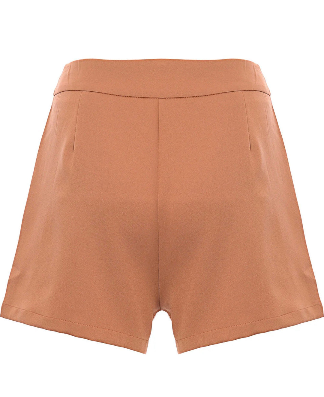 NaaNaa High Waisted Shorts in Camel