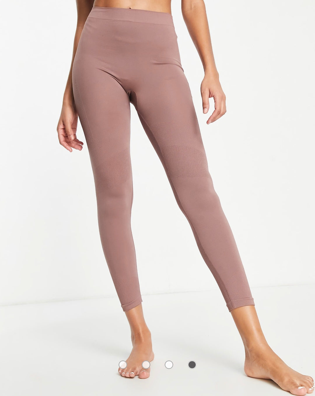 Weekday Celestia yoga seamless leggings in mocha