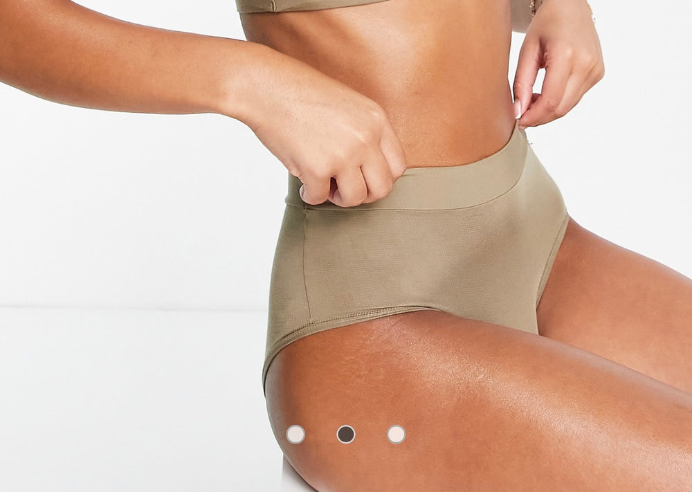 Sloggi Go Allround 2 pack modal high waist brief in green