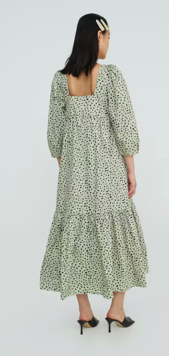 Edited Chaya Dress Brushstroke Leo Print