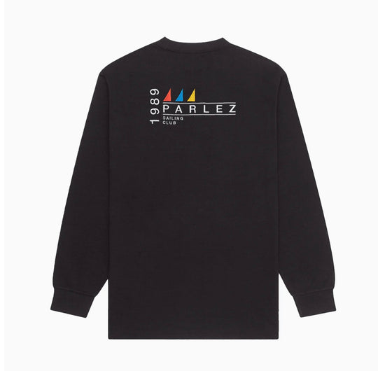 Parlez Corsair Backprint Long Sleeve Top in Black