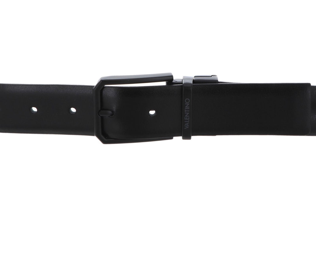 Valentino bairone belt with black buckle in black