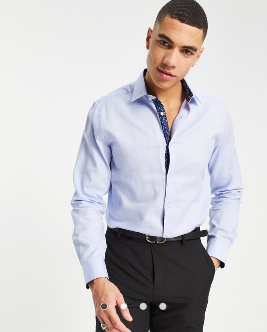 Ted Baker regular fit shirt in blue