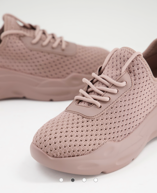 Bred passform chunky stickad snörning