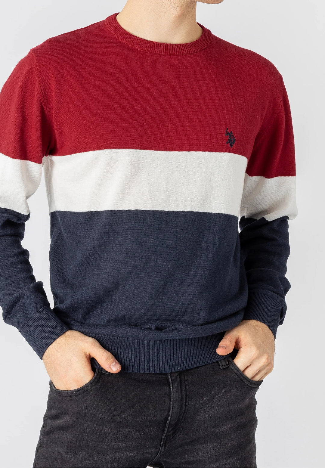U.S. Polo Knitted Sweater Conrad Red Y19s