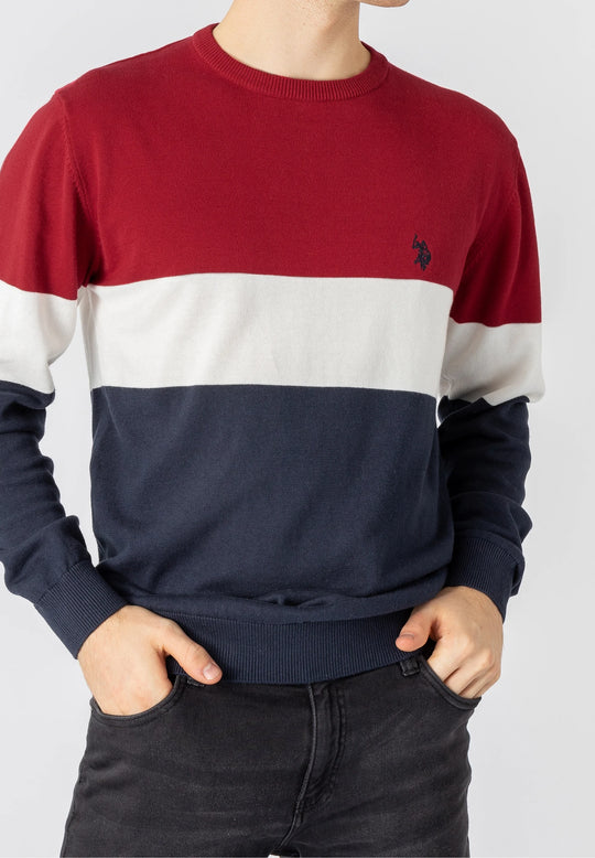 U.S. Polo Knitted Sweater Conrad Red Y19s
