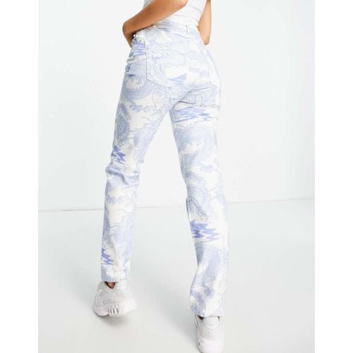 ASOS DESIGN 90's straight jean in dragon print