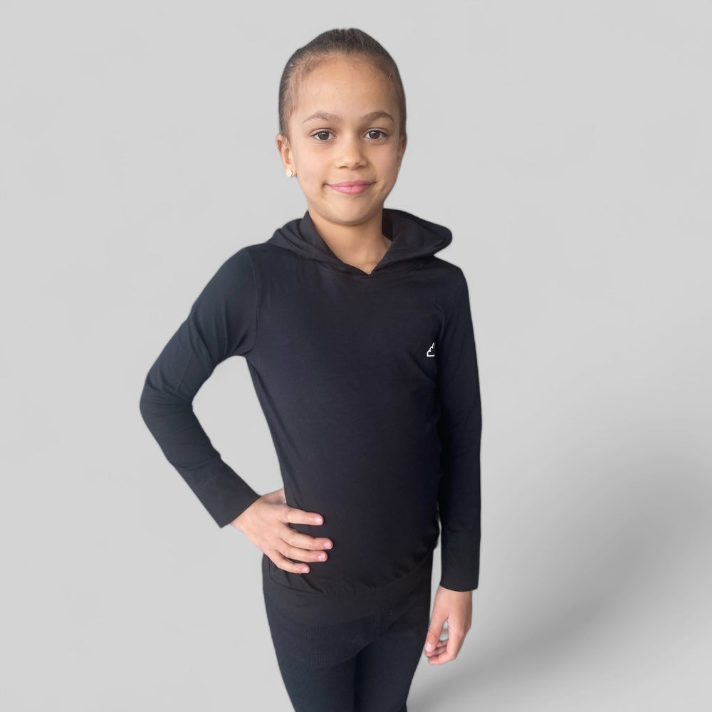 Cloudy hood top kids black 212104 D 11