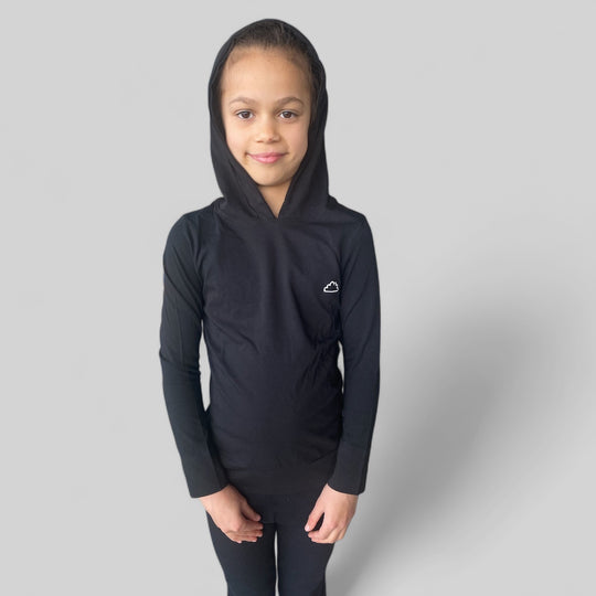 Cloudy hood top kids black 212104 D 11